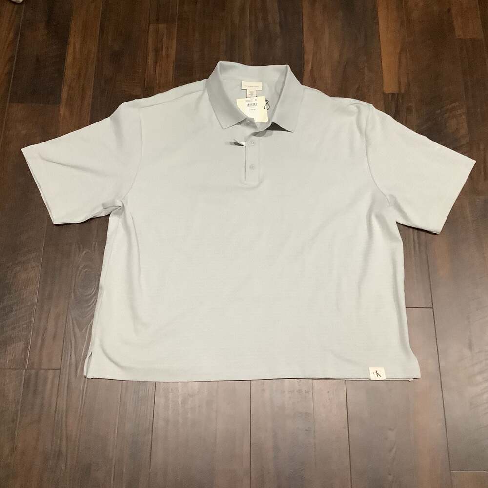 Calvin Klein Jeans Relaxed Fit‎ Polo Shirt in Mirage Gray